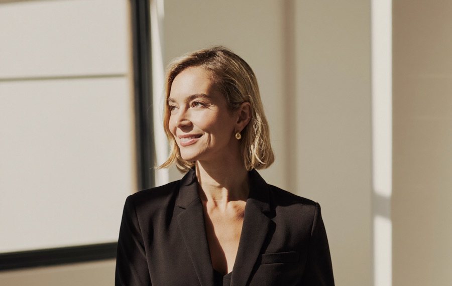 A creative professional in a bright modern studio